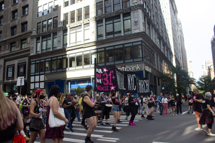 Scene from Dyke March New York