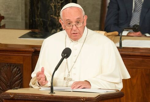 Pope Francis uses anti-gay f-slur while refusing to let gay men join the priesthood