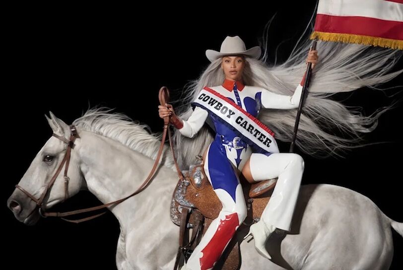 Beyoncé on the cover of her Cowboy Carter album