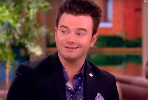 Chris Colfer played a gay teen in “Glee” but was warned coming out would “ruin” his career