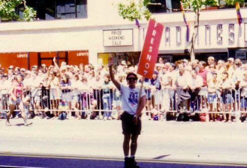 Peter Robertson proudly marched on Washington in 1993 for LGBTQ+ rights