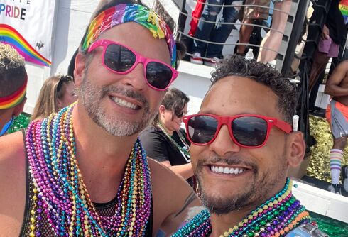 This cute gay couple got to go to their first Pride together this year & they loved it