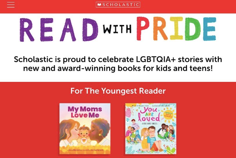 Scholastic books Read with Pride campaign initiative