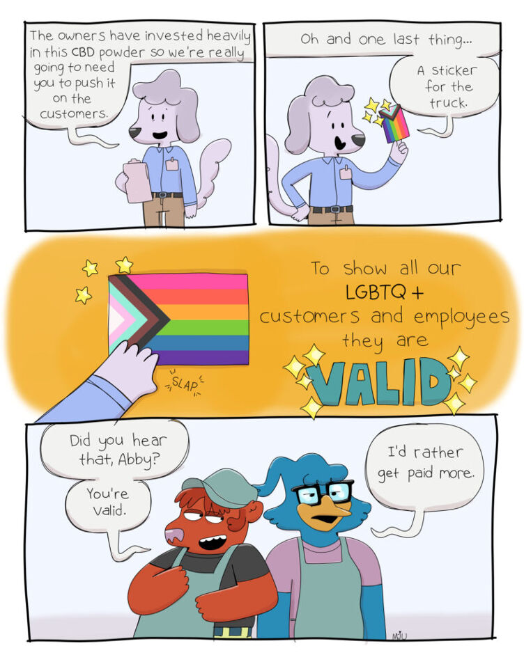 Mallorie J. Udischas-Trojan LGBTQ+ cartoonists