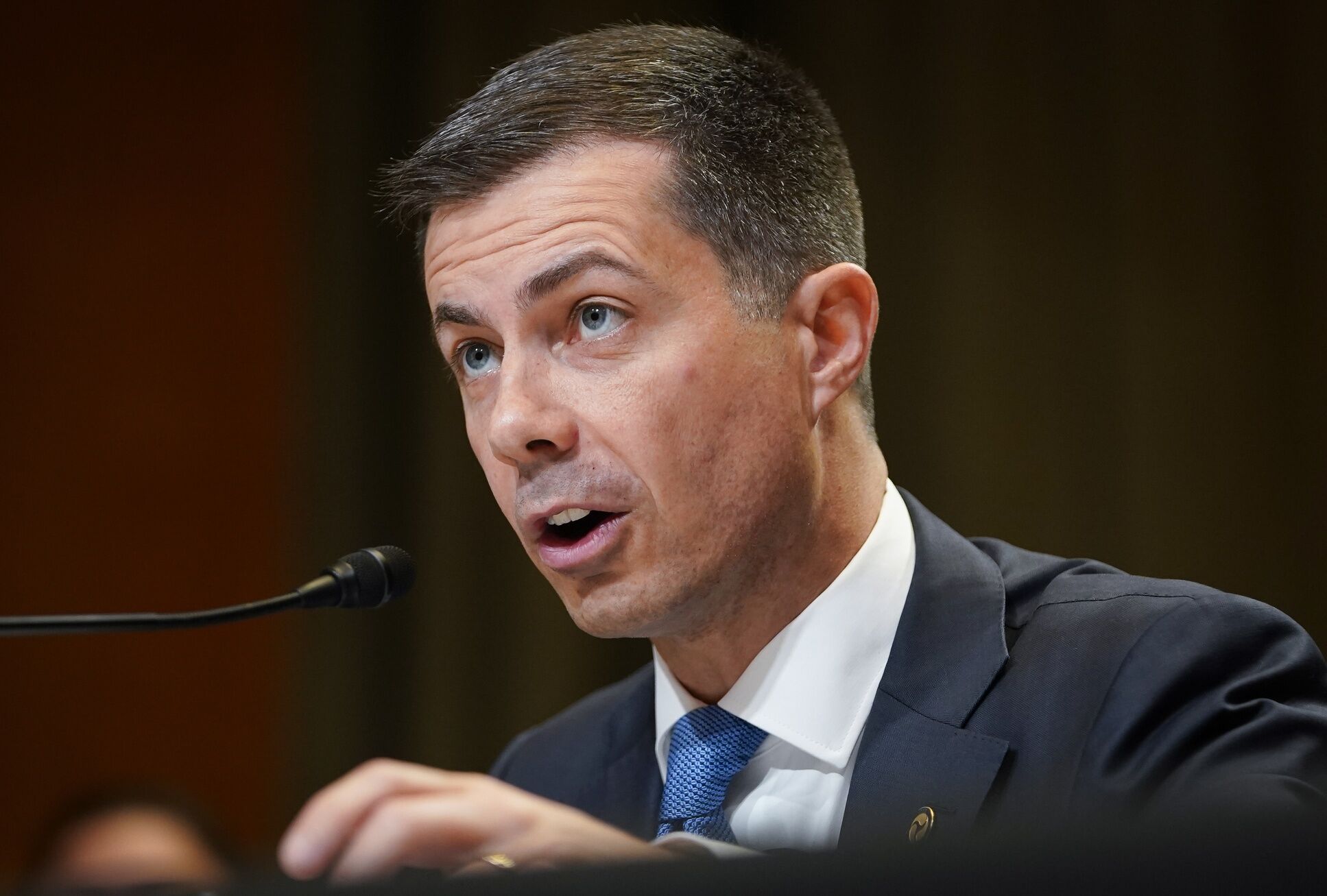 May 2, 2024; Washington, D.C.: Secretary Pete Buttigieg testifies at the Senate Appropriations - Subcommittee on Transportation, Housing and Urban Development, and Related Agencies
