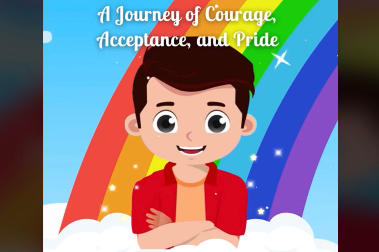 The cover of Josh Coleman's children's book “Finding My Rainbow”.