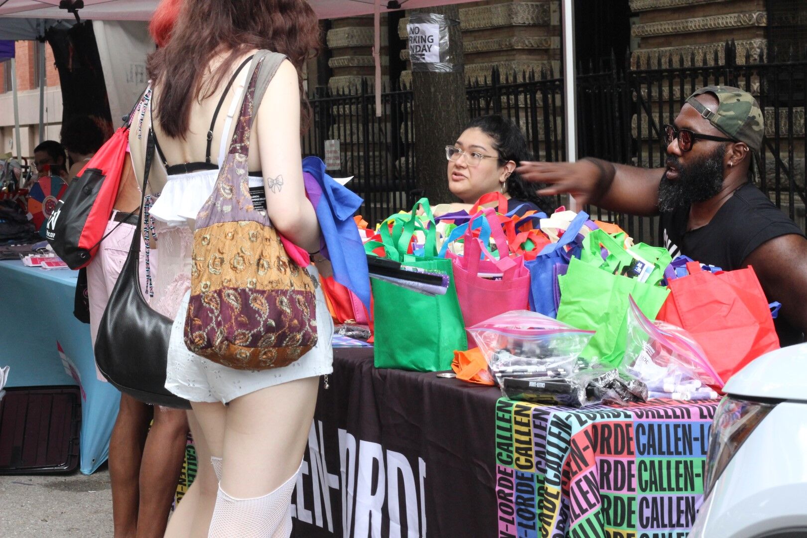 Callen-Lorde's table at the health fair