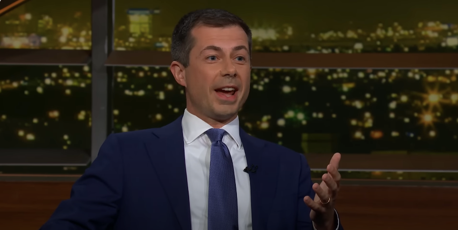 pete-buttigieg-jd-vance Transportation Secretary Pete Buttigieg speaking on "Real Time with Bill Maher"