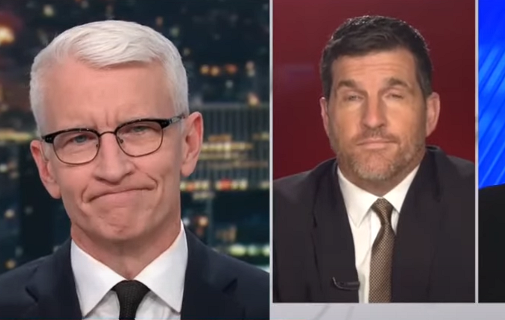 Anderson Cooper and former Rep. Scott Taylor