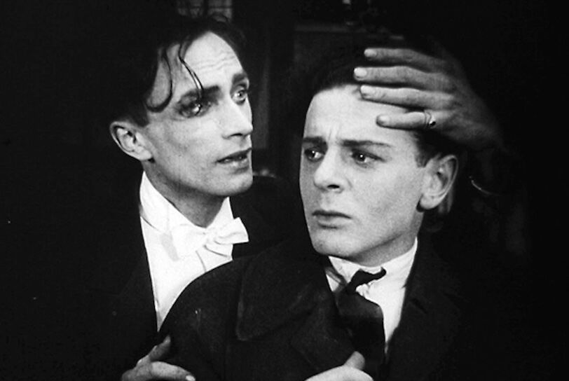 A shot from the 1919 film Different from the Others, one of the earliest gay films in existence.