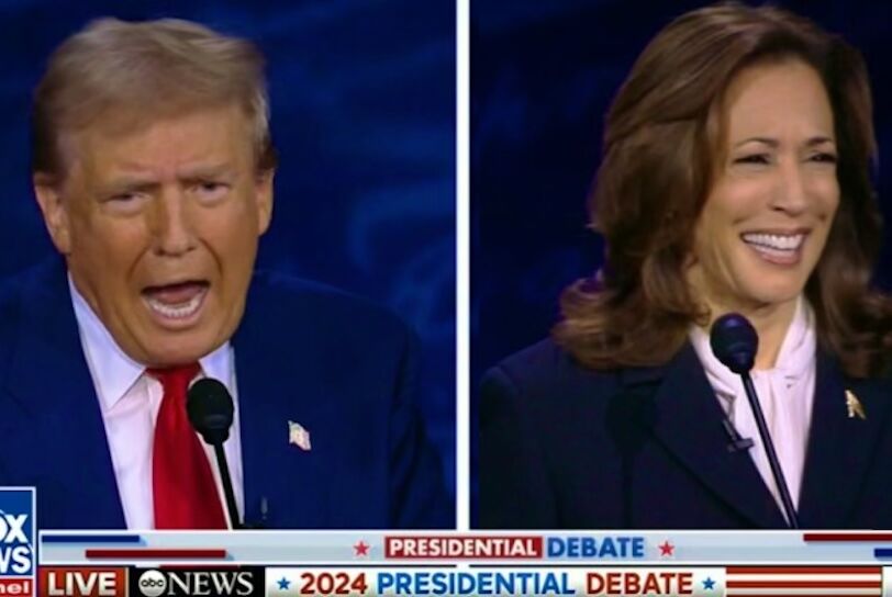 Former President Donald Trump and Vice President Kamala Harris at their first 2024 presidential debate