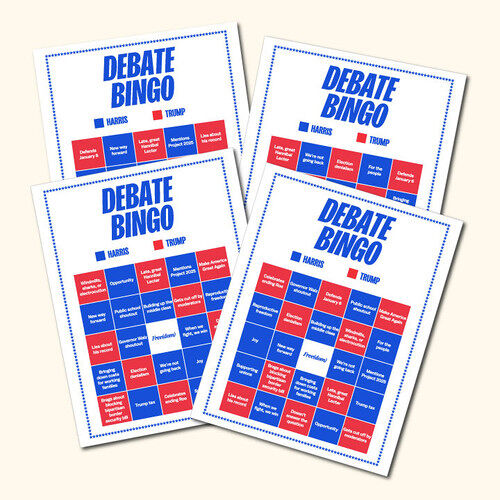 Harris-Walz Debate Bingo Cards