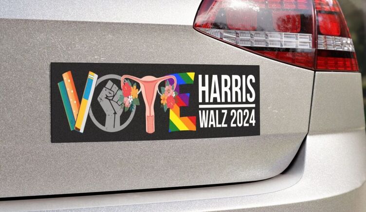 Harris-Walz Vote Vehicle Magnet