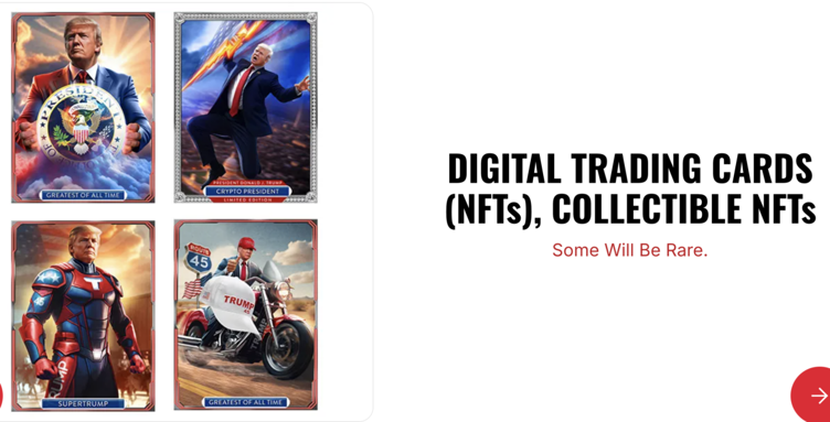 trump-campaign-merchandise-digital-trading-cards-nfts