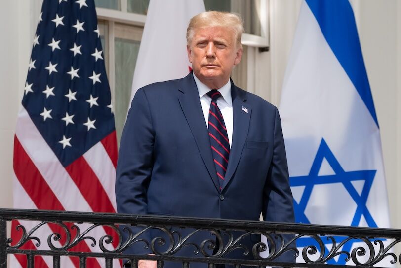 President Donald Trump participates in the signing ceremony of the Abraham Accords between Israel, UAE and Bahrain at the White House in Washington, DC on September 15, 2020.