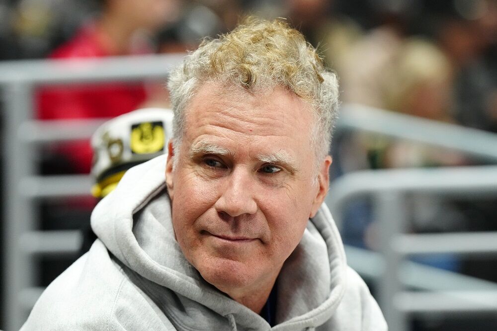 Apr 15, 2024; Los Angeles, California, USA; Actor Will Ferrell attends the game between the LA Kings and the Minnesota Wild at Crypto.com Arena.