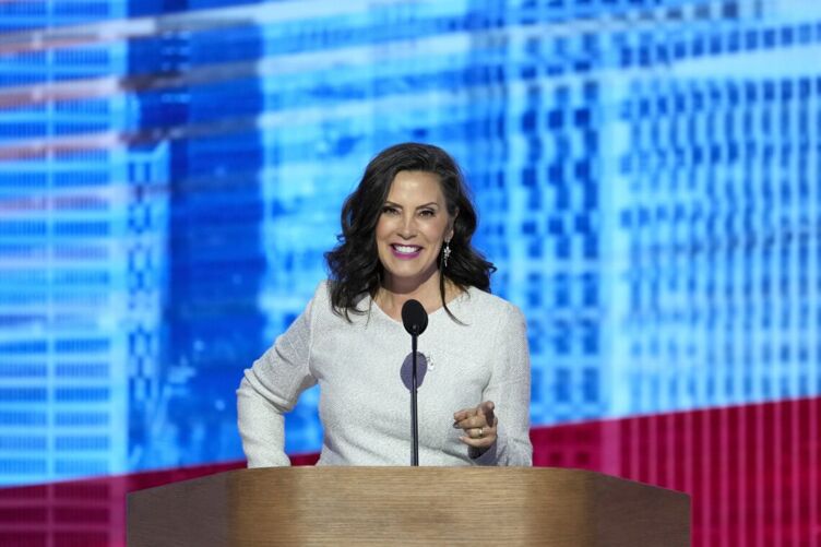 Michigan Governor Gretchen Whitmer at the Democratic National Convention, Chicago, IL. 