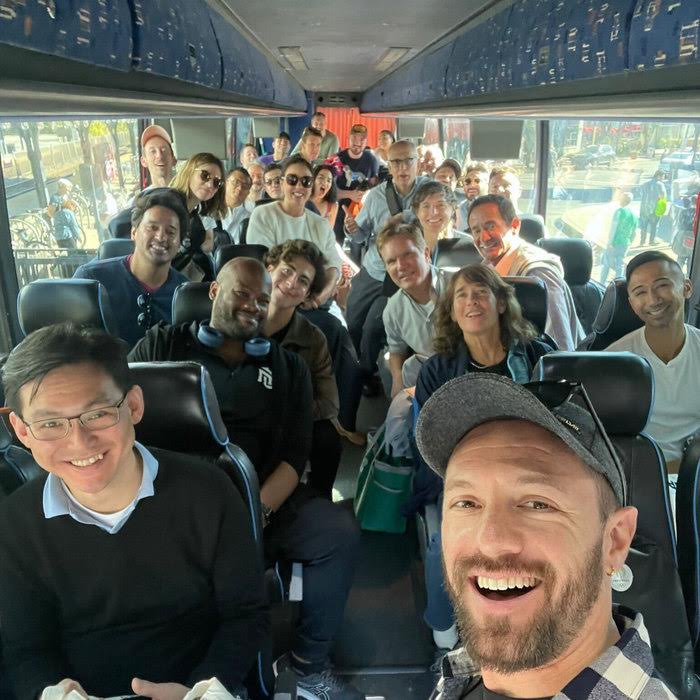 Queers for Kamala bus ride to Pennyslvania