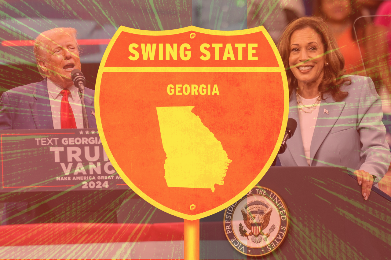 Georgia swing state illustration