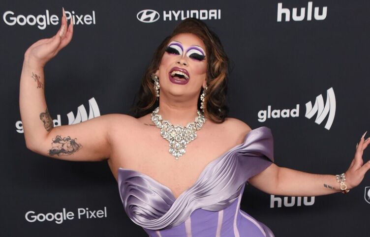 Salina EsTitties attends the 35th Annual GLAAD Awards on March 14, 2024 in Beverly Hills, California.