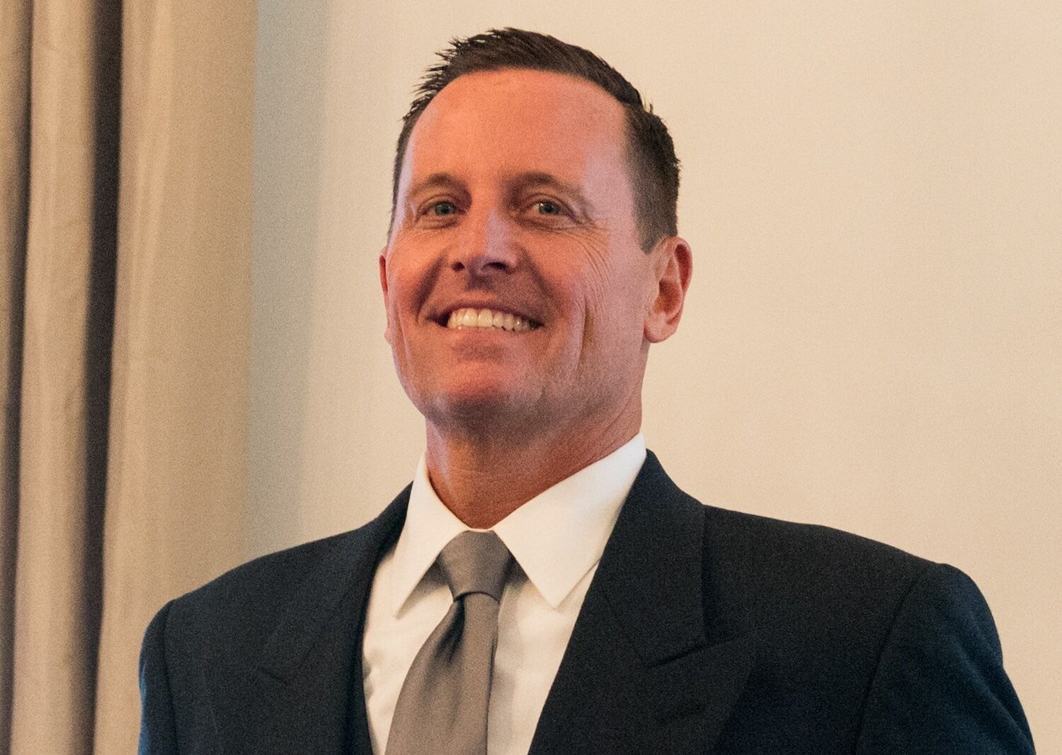 Richard Allen Grenell, poses after his ambassador accreditation ceremony at Schloss Bellevue in Berlin, Germany on May 8, 2018