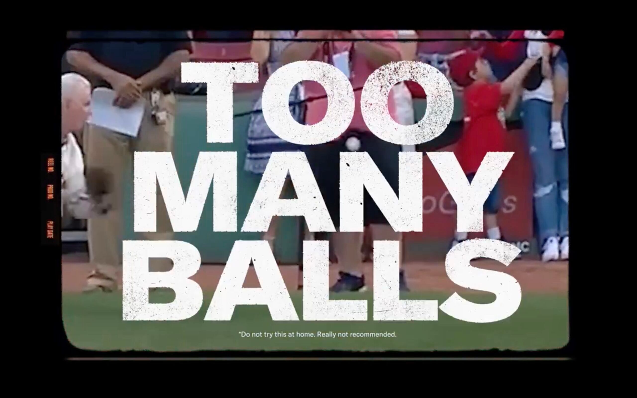 Screenshot from Too Many Balls campaign from Bos Nation women's soccer