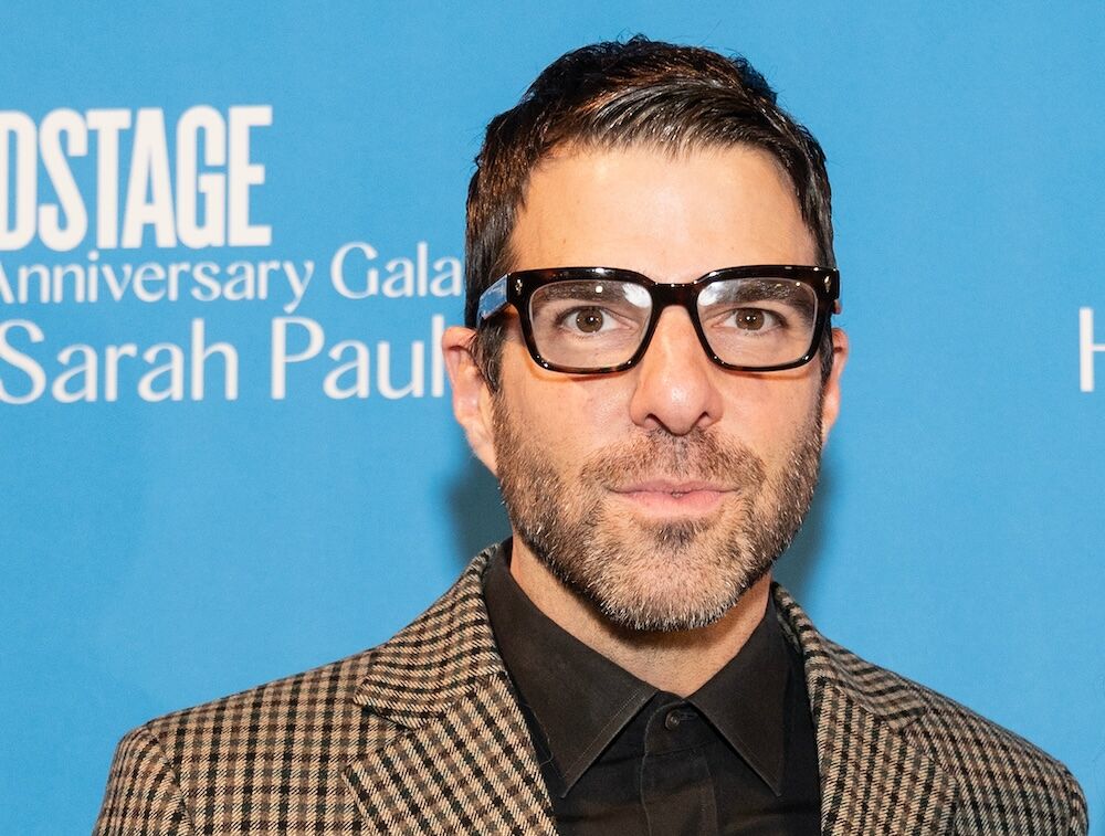 Zachary Quinto and Celia Keenan-Bolger attend Second Stage Theater Fall Gala Honoring Sarah Paulson at Cipriani Wall Street on November 6, 2023