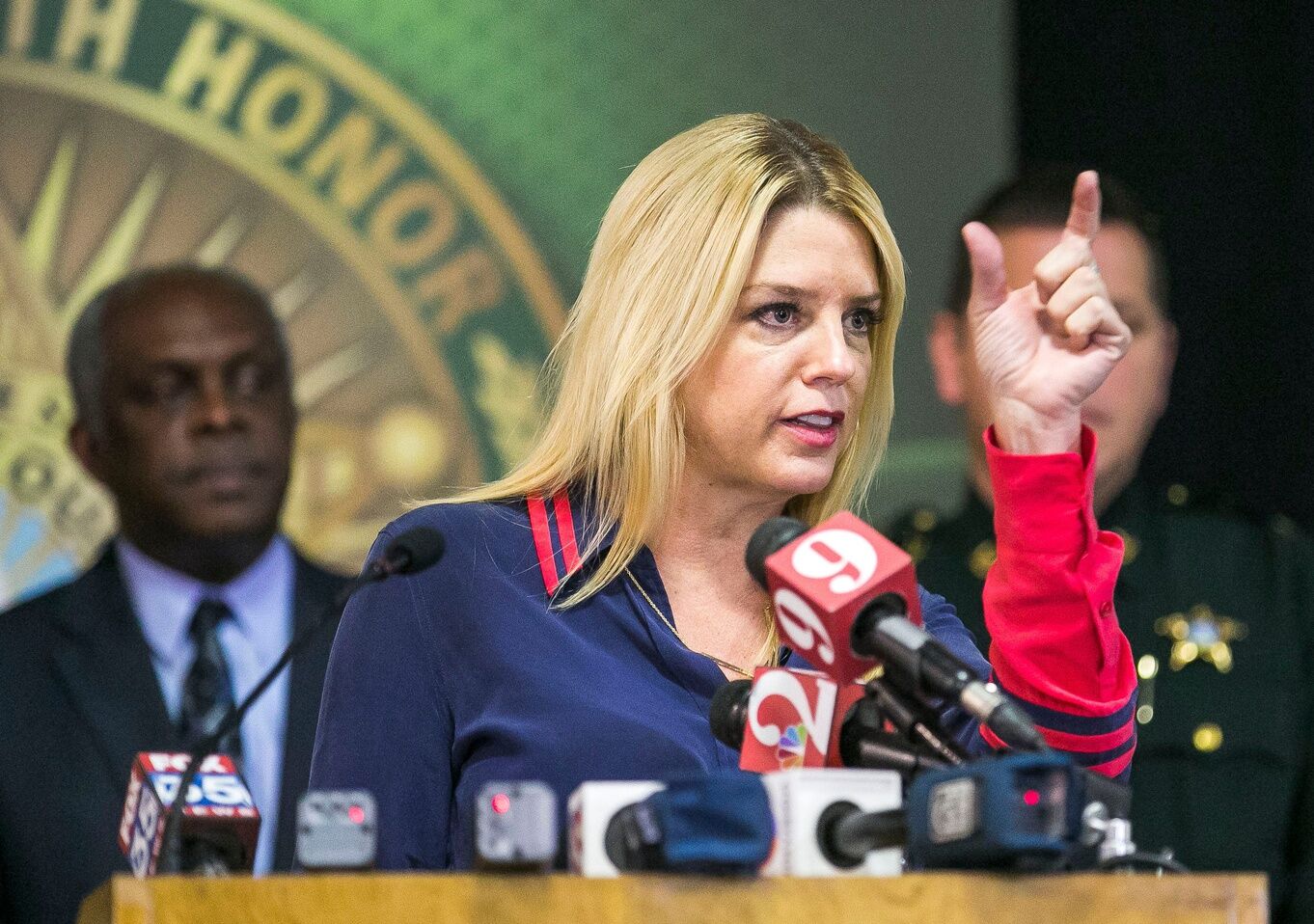 Attorney General Pam Bondi held a news conference on Sept 27 2016