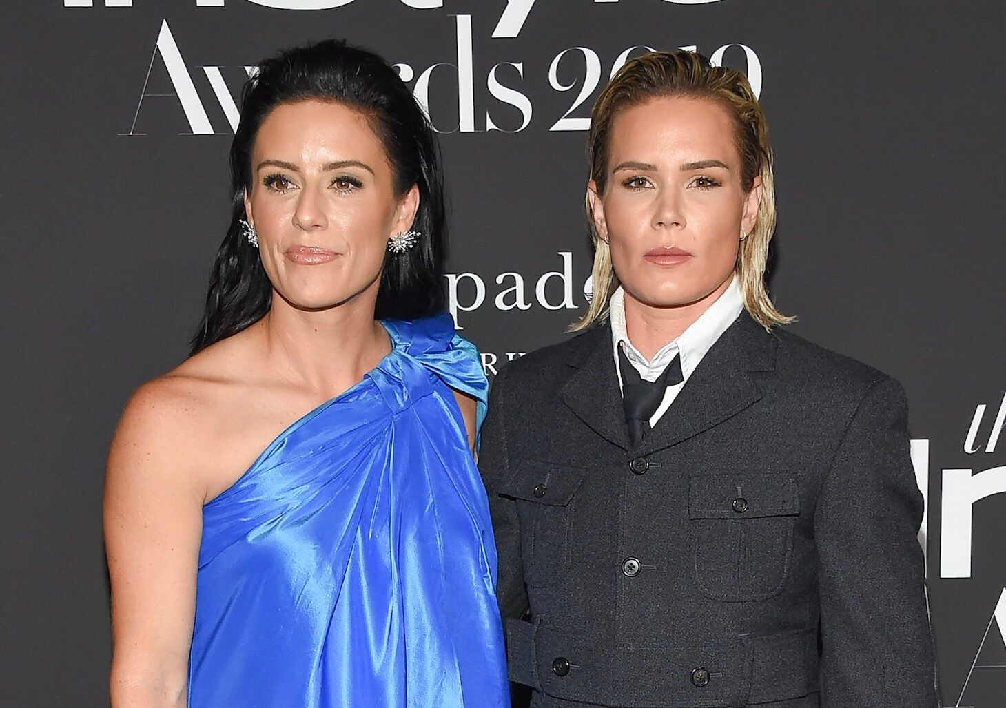 LOS ANGELES - OCT 21: Ali Krieger and Ashlyn Harris arrives for the 2019 InStyle Awards on October 21, 2019 in Los Angeles, CA