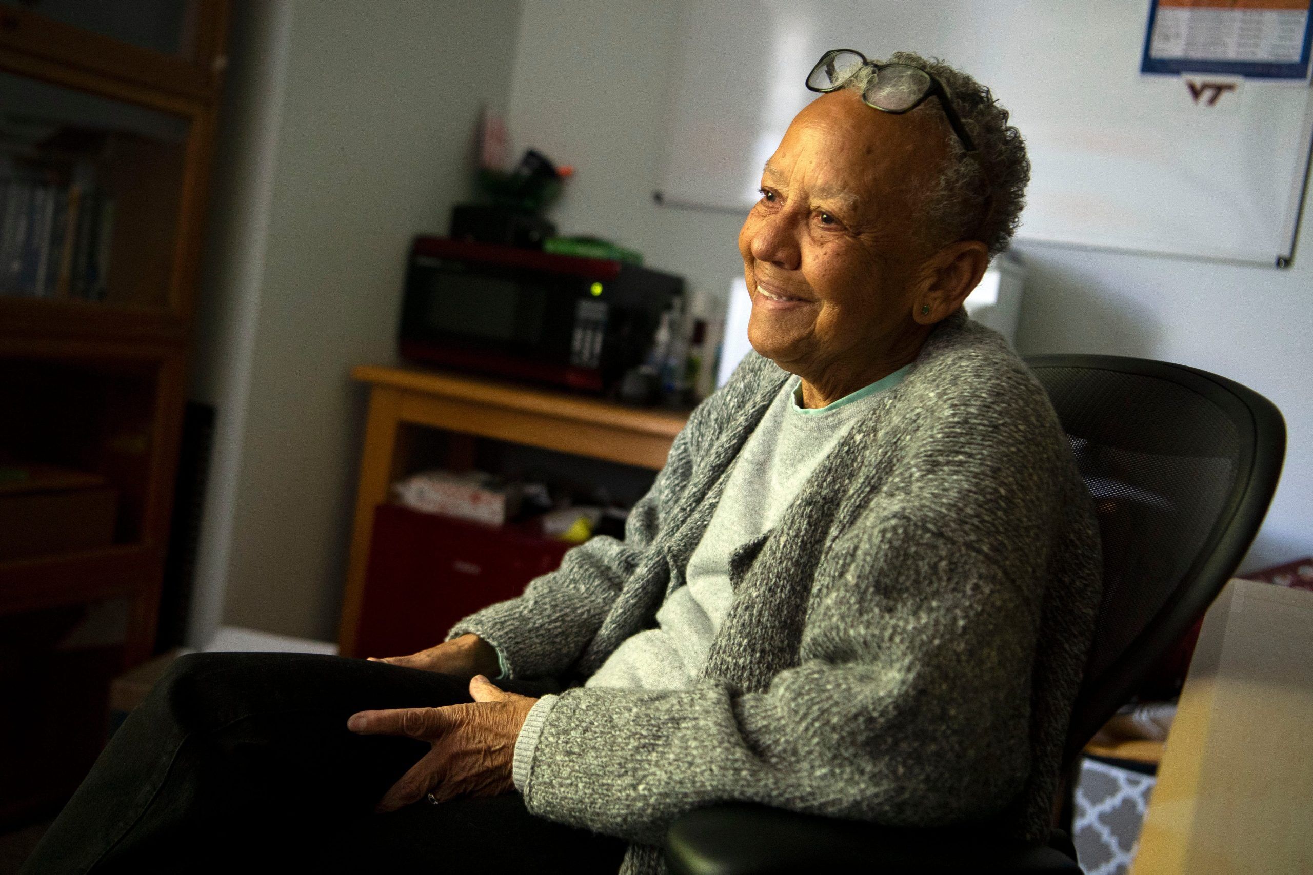 Nikki Giovanni at Virginia Tech in Blacksburg, VA on Monday, April 24, 2023.