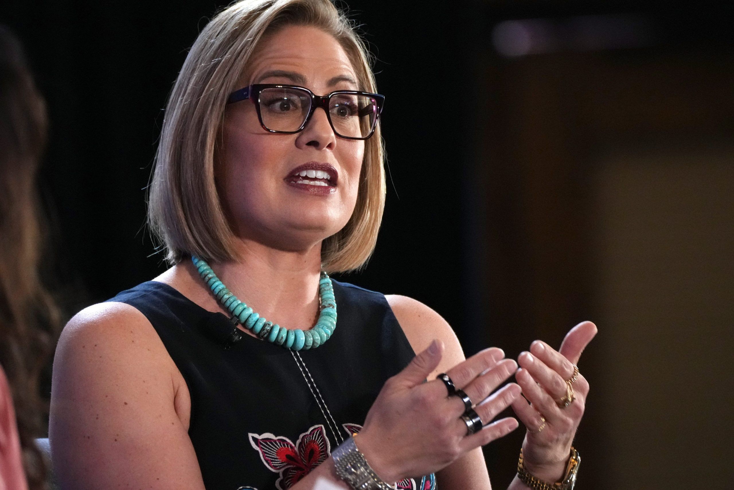 Sen. Kyrsten Sinema, I-Ariz., on May 3, 2024, in Sedona.