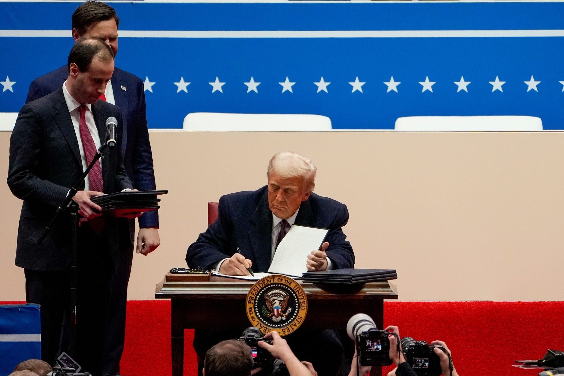 President Donald Trump's inauguration at Capital One Arena in Washington, D.C., on Monday, Jan. 20, 2025.