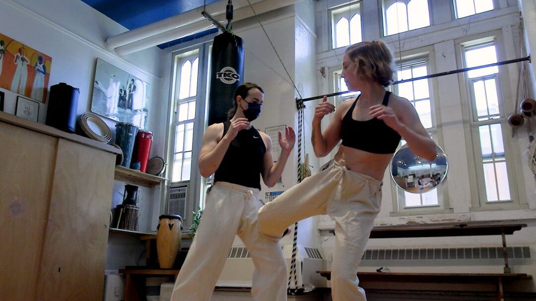 Members of Fearless Queers in self defense class