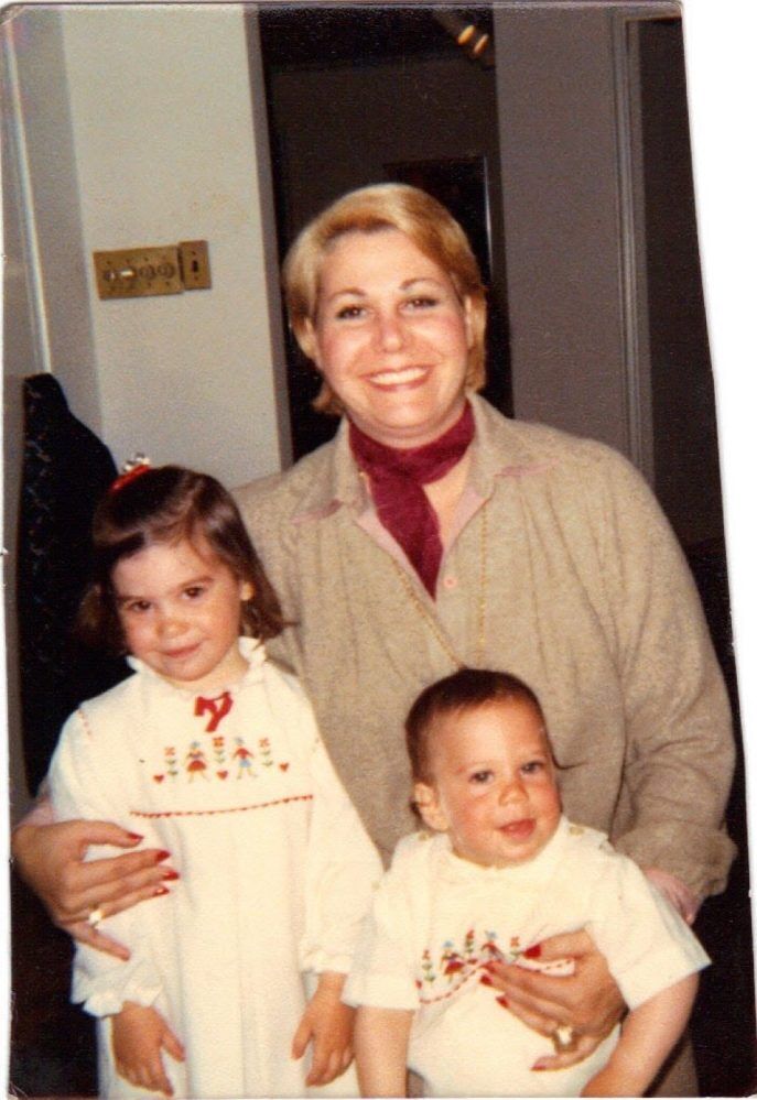 Judith Slotkin with her two children, Elissa and Keith 