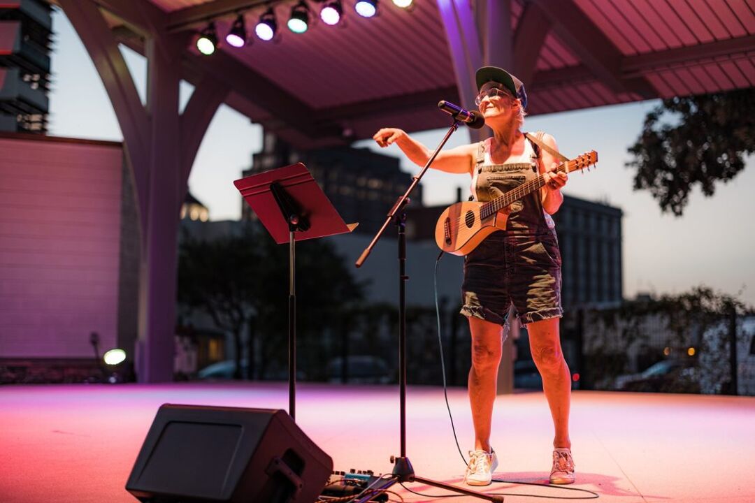 Recording artist Jill Sobule performed during the Bartlesville Pride 2021 picnic