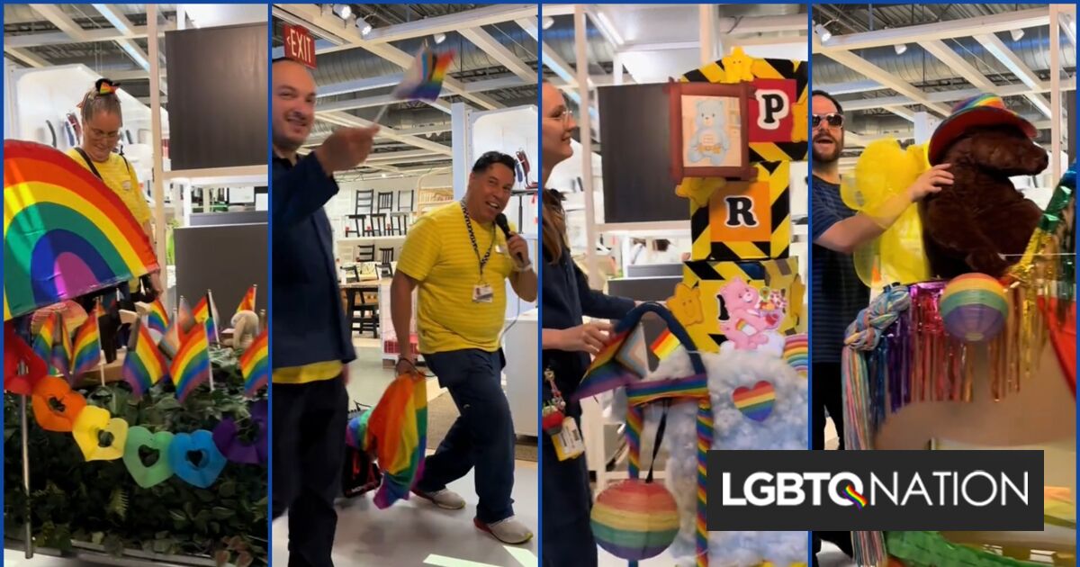 This Pride Parade in an IKEA surprised shoppers & went viral