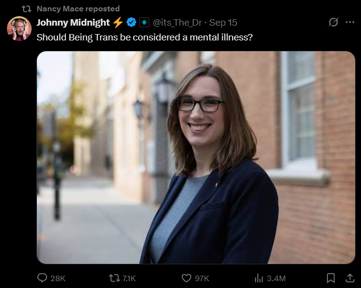 Mace sharing the tweet