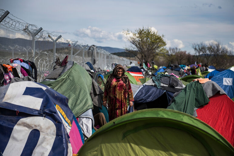 A refugee camp