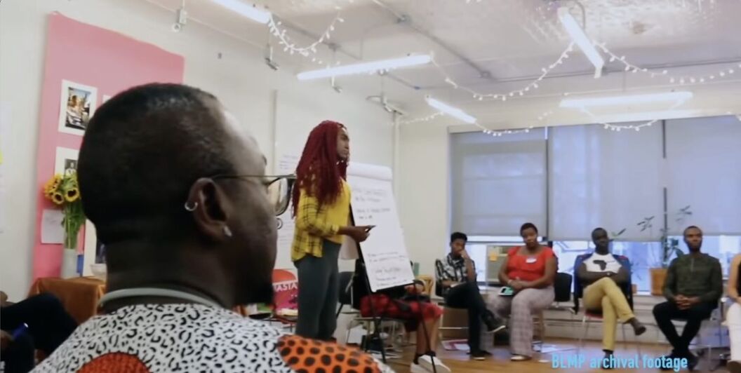 An image from the September 2016 convening that helped spawn BLMP.