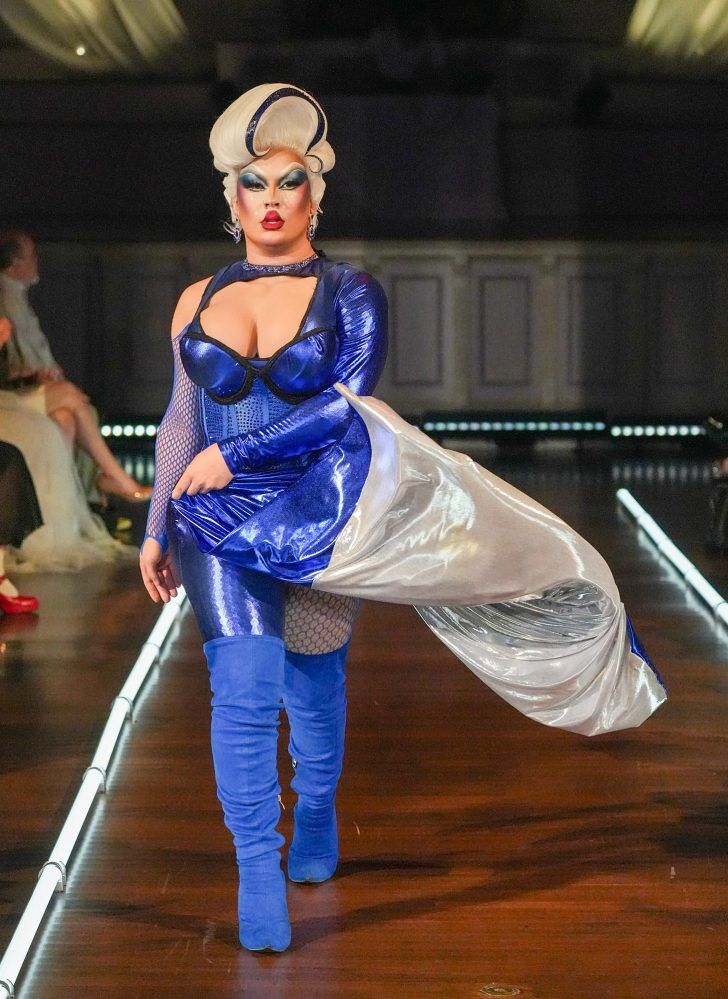 Fashion by designers Cosmic Unicornz is modeled during the Queer AF Art and Fashion Show at Mechanics Hall September 5.